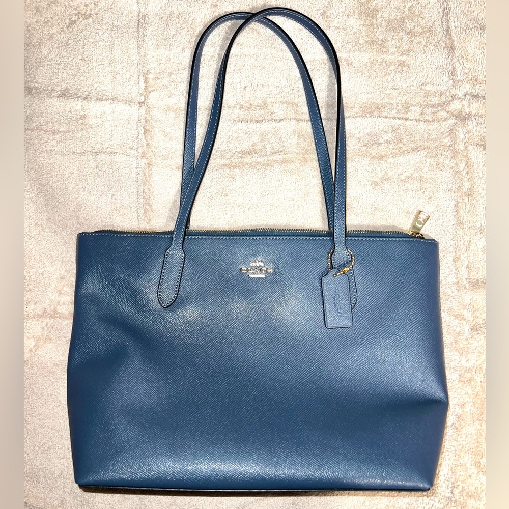 COACH XGRAIN TOTE IN DENIM BLUE